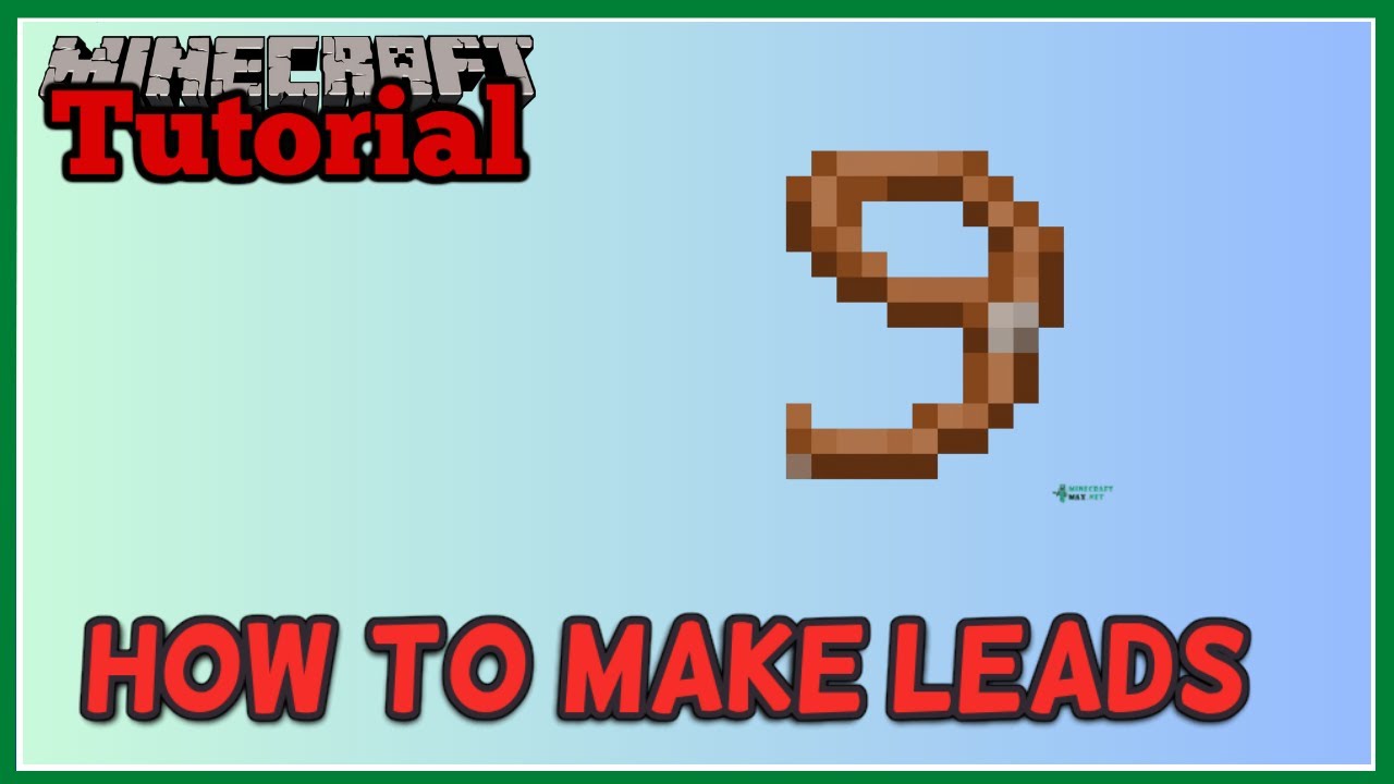Minecraft Tutorial - How To Make and Use LEADS! - (Minecraft v1.21.6 ...