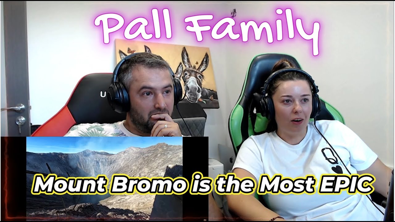Почему гора Бромо — самый ЭПИЧЕСКИЙ поход к активному вулкану в Индонезии! | Реакция семьи Пэлл !!!