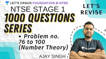 Problem 76 to 100 Number Theory | 1000 Problems Series | Let