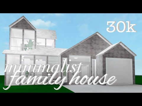 30k Minimalist Family House Bloxburg Youtube - modern roblox houses for bloxburg 30k