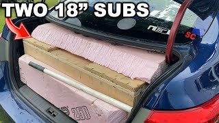 TWO 18 SUBWOOFERS IN THE TRUNK