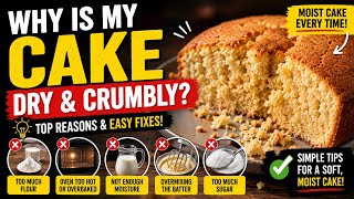 Why Is My Cake Dry & Crumbly? 🎂 5 Mistakes That Ruin Moisture