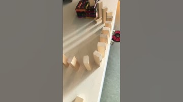 Don’t use Jenga blocks as dominoes #jengagame #dominos #setup #fail #shorts #short