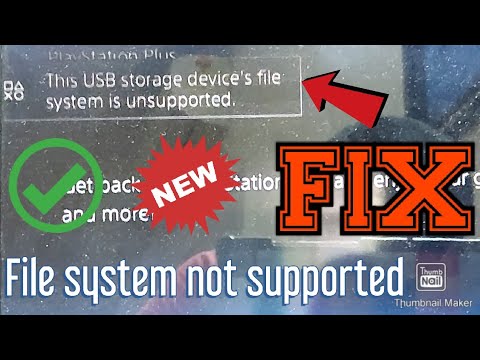 bejdsemiddel betyder Udøve sport How to FIX "Device's file system unsupported" on PS4! | No FORMAT | No 3rd  Party Apps | 100% Working - YouTube