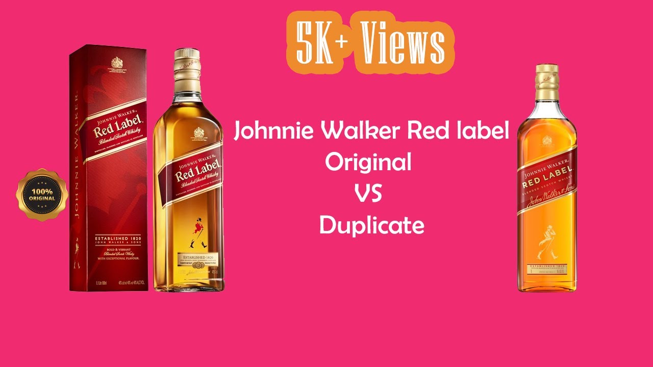 Red Label Whisky Unboxing \u0026 Review In Nepali | Johnnie Walker Red Label Fake Vs Original