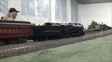 Bachmann Spectrum Pennsylvania K4 1361 Running at the lonesome Pine Model Railroad Club on 2/6/20.