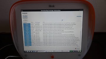 Music and Synaptic iBook G3 Debian 8.5