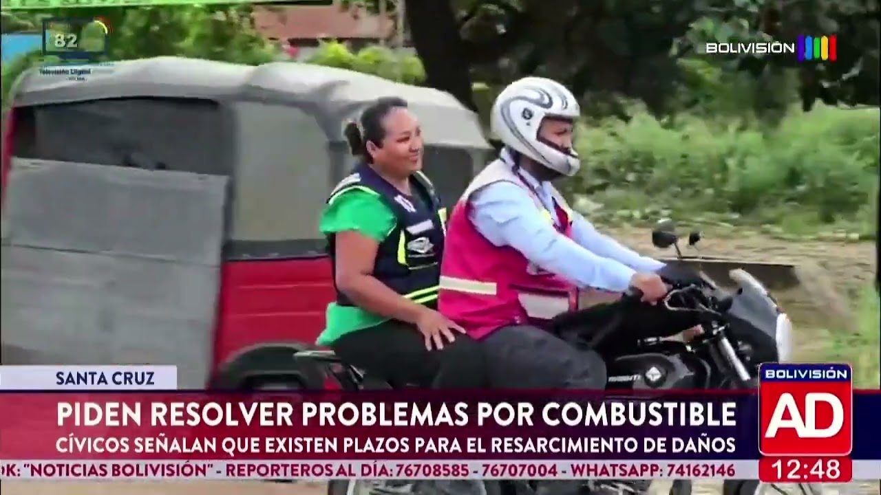 Mototaxistas en Santa Cruz exigen resarcimiento por daños en sus motorizados