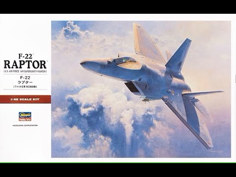 F-22 ラプター　1/48 Hasegawa Ace Combat 7 Skies Unknown F-22 Raptor Strider 1 1