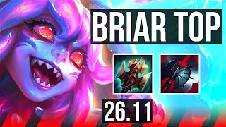 BRIAR vs GAREN (TOP) | EUW Master | 26.11