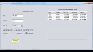 cara membuat kode simpan multi komponen di netbeans