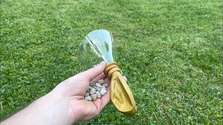 Insane DIY Slingshot from a Balloon and Plastic Bottle!