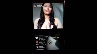 Some man dem in the trap made an appearance on insta model @alicja_ab instagram live