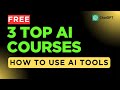 Top 3 Free AI Courses for Absolute Beginners | 2025 | Aafaq Fazal