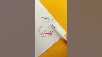 Eduardo Signature Design | How To sign The Letter E #shorts