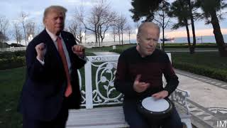 Joe Biden singing, Donald Trump dancing Resimi