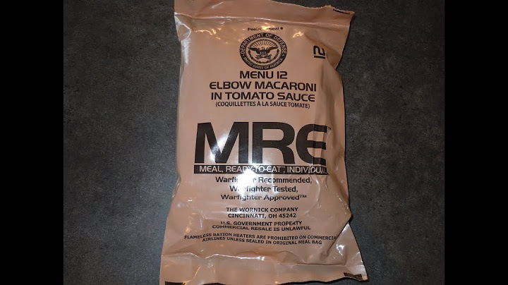 100th Video! MRE Review - Menu No 12 - Elbow Macaroni in Tomato Sauce 2016