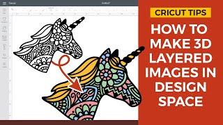 How to Create a Layered Image in Cricut Design Space | DIY Mandala & Zentangle Designs