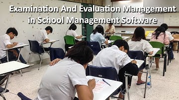 Examination and Evaluation Setting in School Management Software iGenius