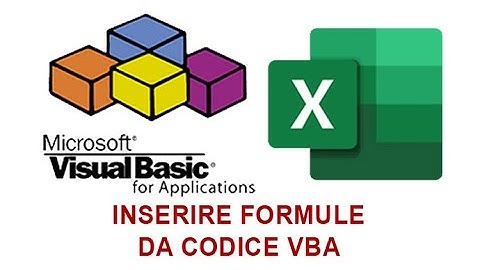 Come INSERIRE una FORMULA con VBA EXCEL in una CELLA dei FOGLI di LAVORO - Tutorial Excel italiano