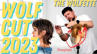 The WOLFette haircut in 5 minutes  summer trend how to tutorial new wolf cut 2023