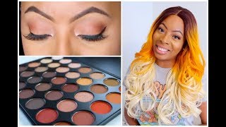 SOFT ORANGE RUST EYES Makeup Tutorial w/ MORPHE 35O Palette screenshot 5