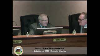 Union County | Commissioner Meeting | October 23, 2025