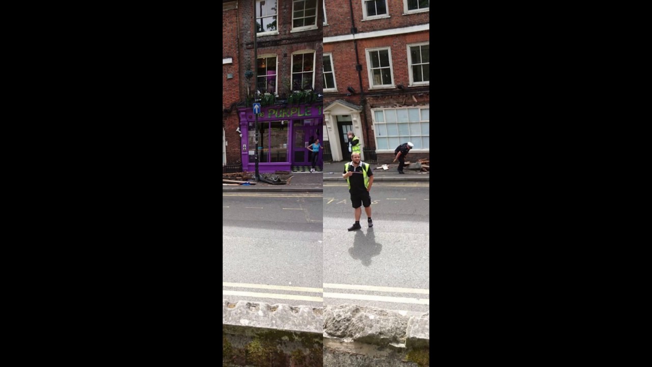 Bus crashes into man as he crosses road in Reading - then he gets up and WALKS into pub