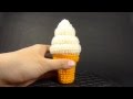 [Stop Motion Animation] Woolen soft ice cream [Amigurumi]