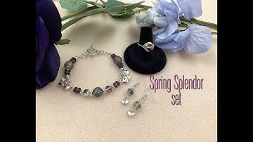 Spring Splendor Bracelet, Ring and Earrings Tutorial