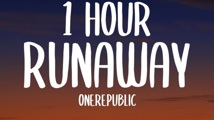 OneRepublic - RUNAWAY (Official Lyric Video) 