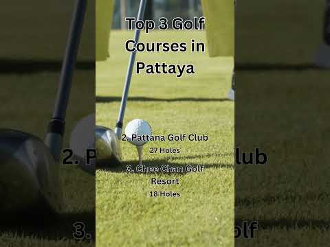 ⛳3 BEST Golf Courses in Pattaya, Thailand | #shorts #golf
