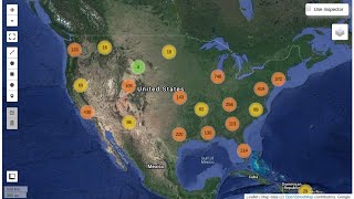 gee tutorial #6 - creating an interactive map with a marker cluster