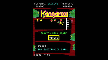 Kangaroo 1982 - Arcade Game. No commentary.