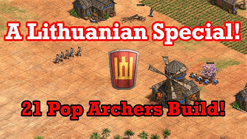 Lithuanian 21 Pop Archers Build Order!
