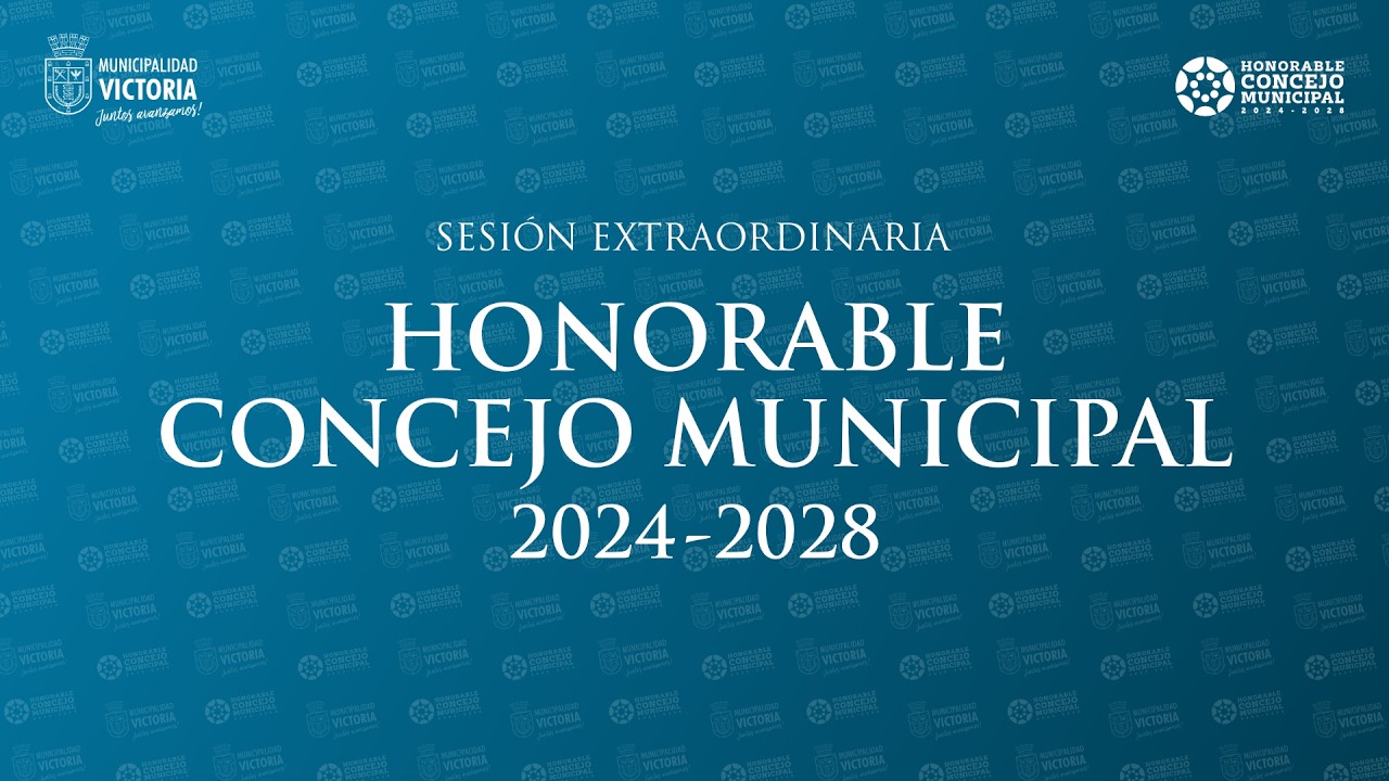 Sesión Extraordinaria N° 18 Concejo Municipal de Victoria lunes 1 de junio de 2026