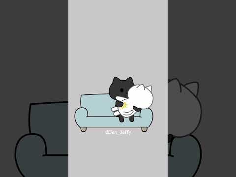 Jen Jeffy JenJeffy JenandJeffy Kittens Animation Cartoon Kittylove Animated Catcartoon 