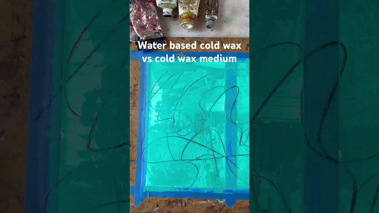 Acrylics and water-based cold wax medium — MarinaTvB_Art