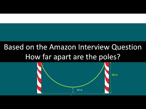 How to solve the Amazon hanging cable Interview Question -  Melissa Maths