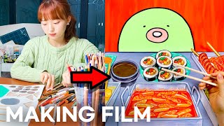 분식 먹방 스톱모션 메이킹 필름! Korean Street Food Mukbang Stoptmotion Making Film!