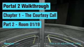 Portal 2 Walkthrough / Chapter 1 - Part 2: Room 01/19