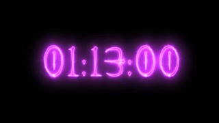 Purple Vampire Neon Timer 73 Minutes (Stopwatch)