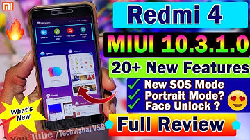 Redmi 4 MIUI 10.3.1.0 Stable Update Full Review | 20 Hidden Features | New SOS Mode, Portrait Mode