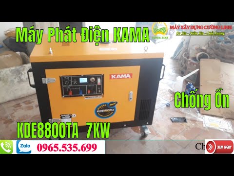 Video Thử Máy Phát Điện Chạy Dầu KAMA KDE8800TA Công Suất... - youtube