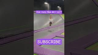 How Many Flips Did I Do? The Last 4 Were Lightning Speed Omg シViral