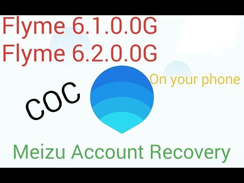 Как восстановить аккаунт Meizu (Flyme 6.1.0.0G)