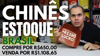 Compre por R$650,00 e venda por +R$1.000 no MercadoLivre e Shopee usando chinês com estoque BRASIL