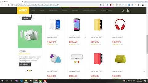 Giới thiệu chia sẻ đồ án website bán hàng điện tử điện thoại di động xây dựng bằng HTML5 Bootstrap 4