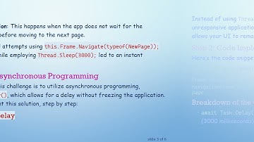 How to Automatically Navigate to a New Page After a Delay in UWP