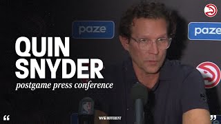 Hawks Vs Nets Postgame Press Conference Quin Snyder